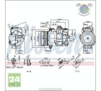 Compressore climatizzatore aria condizionata Nissens per MERCEDES CLASSE GLK #bz