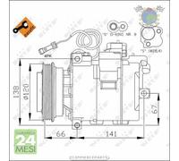Compressore climatizzatore aria condizionata NRF per AUDI A6 A4 SKODA SUPERB VW