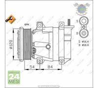 Compressore climatizzatore aria condizionata NRF per CHEVROLET LACETTI NUBIRA D