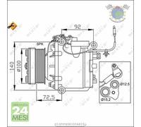 Compressore climatizzatore aria condizionata NRF per SAAB 9-3