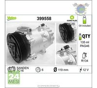 Compressore climatizzatore aria condizionata Valeo per CITROEN C4 I PEUGEOT 308
