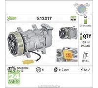Compressore climatizzatore aria condizionata Valeo per CITROEN NEMO C3 II I C2