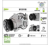 Compressore climatizzatore aria condizionata Valeo per HONDA CIVIC VIII