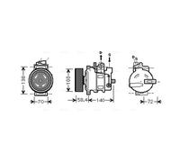 PRASCO AIAK262 Compressore aria condizionata