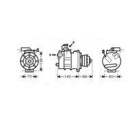 Compressore, Climatizzatore AVA QUALITY COOLING AIAK280 per AUDI A5 4.2 S5