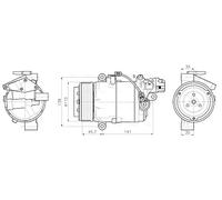 Compressore, Climatizzatore AVA QUALITY COOLING BWAK630 per BMW Série 1 1.6 116