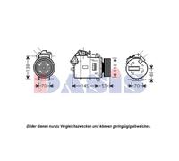 AKS DASIS 850364N Compressore aria condizionata