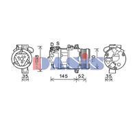 Compressore Climatizzatore Klimacompressore Adatto Per BMW Z4 Roadster E85 E86
