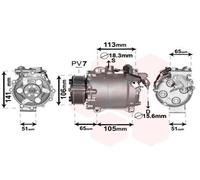 Compressore Climatizzatore Klimacompressore Adatto Per Ford B-Max JK Fiesta VI