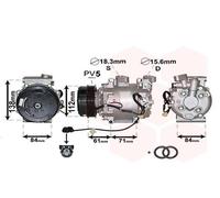 Compressore Climatizzatore Klimacompressore Adatto Per Honda CR-V III RE