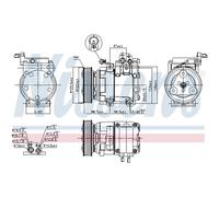 Compressore Climatizzatore Klimacompressore Adatto Per Hyundai H-1/Starex TQ A1