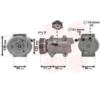 Compressore Aria Condizionata Compressore D'Aria Adatto per Mazda 5 CR19 3