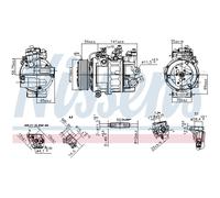 NISSENS 890755 Compressore aria condizionata