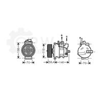 Compressore Climatizzatore Klimacompressore Per Audi A4 Cabriolet Avant