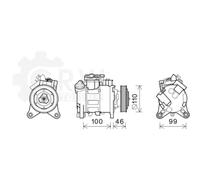 Compressore Climatizzatore Klimacompressore Per BMW 3er Cabriolet Coupe E91