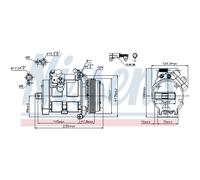Compressore Climatizzatore Klimacompressore Per BMW X5 E53 Ford Transit Kasten