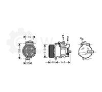 Compressore Climatizzatore Klimacompressore Per Mercedes-Benz SLK R171