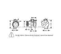 Compressore Climatizzatore Klimacompressore Per Toyota Yaris SCP1_ NLP1_ NCP1_