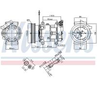 Compressore, condizionatore d'aria NISSENS 89064