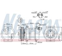 Compressore, Climatizzatore per ALFA ROMEO FIAT 147 156 BRAVO GT STILO