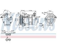 Compressore, Climatizzatore per ALFA ROMEO FIAT SAAB 159 9-5 BRERA FREEMONT SPID