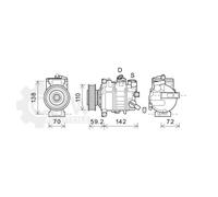 Compressore Climatizzatore Per Audi A6 Avant A4