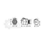 Compressore Climatizzatore Per BMW 5 Serie Touring 520D Anno 05-07