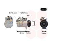 Compressore Climatizzatore Per BMW 5er Touring 525D 530D