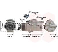 Compressore Climatizzatore Per BMW X3 2 Active Tourer MINI Mini Cabriolet