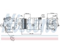 Compressore, Climatizzatore per CHEVROLET OPEL VAUXHALL OMEGA TIGRA
