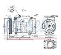 Compressore Climatizzatore Per Chrysler Voyager/Grand Voyager III 300 M