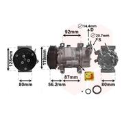 VAN WEZEL 0900K214 Compressore aria condizionata