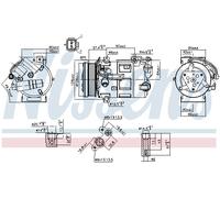 Compressore, Climatizzatore per CITROËN DS PEUGEOT RENAULT 3008 308 308 SW 407 4