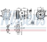 Compressore, Climatizzatore per CITROËN FIAT PEUGEOT RENAULT 1007 206 206 Van 20