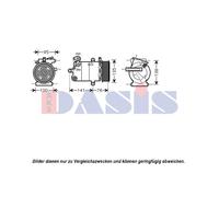 AKS DASIS 850374N Compressore aria condizionata