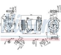 Compressore, Climatizzatore per FORD C-MAX FOCUS GRAND C-MAX TOURNEO CONNECT / G