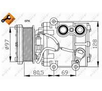 Compressore, Climatizzatore per FORD COUGAR FIESTA FUSION KA KA Van MONDEO STREE
