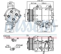 Compressore, Climatizzatore per HONDA ACCORD CR-V