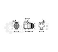 Compressore Climatizzatore Per Hyundai Getz 1.3I Bj.02-04
