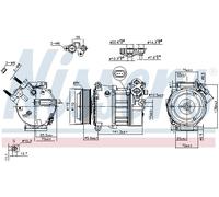 Compressore, Climatizzatore per JAGUAR LAND ROVER DEFENDER DISCOVERY DISCOVERY S