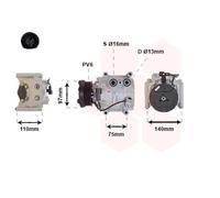Compressore Climatizzatore Per Jaguar S-Type 3.0 V6 2.7 D