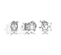 PRASCO KAK200 Compressore aria condizionata