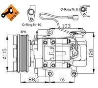 Compressore, Climatizzatore per MAZDA 3 5