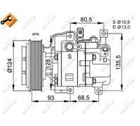 Compressore, Climatizzatore per MAZDA 3 6 CX-7