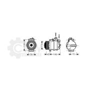 Compressore Climatizzatore Per Mercedes-Benz C-Class Anno 07-08