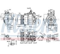 Compressore, Climatizzatore per MERCEDES-BENZ LC CLK S