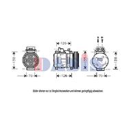 Compressore Climatizzatore Per Mercedes-Benz SL S-Class