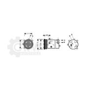 Compressore Climatizzatore Per Opel Astra F 1.8I 16V Anno 95-96