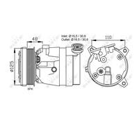 Compressore Climatizzatore Per Opel Astra F CC