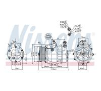 Compressore Climatizzatore Per Opel Astra G Caravan F35_ Zafira A F75_ F48_ F08_